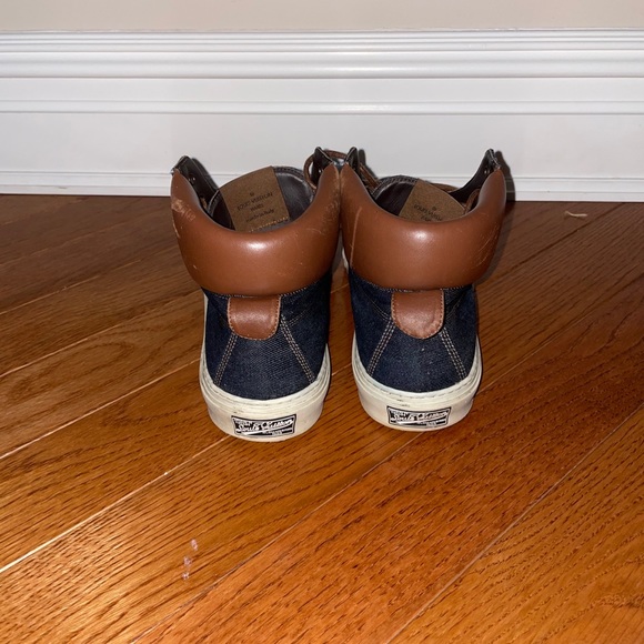 AUTHENTIC Louis Vuitton Mens Denim Sneakers - Picture 10 of 12